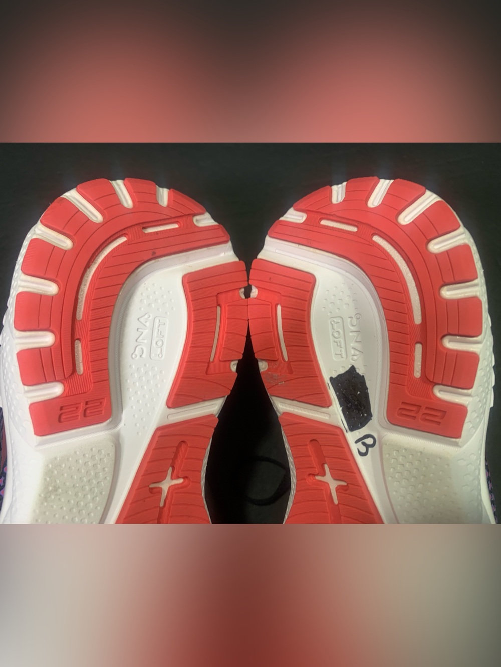 Brooks Adrenaline 22 Women Black Blue Red Running Walking Shoes Size-9.5 D-Wide - Picture 10 of 11